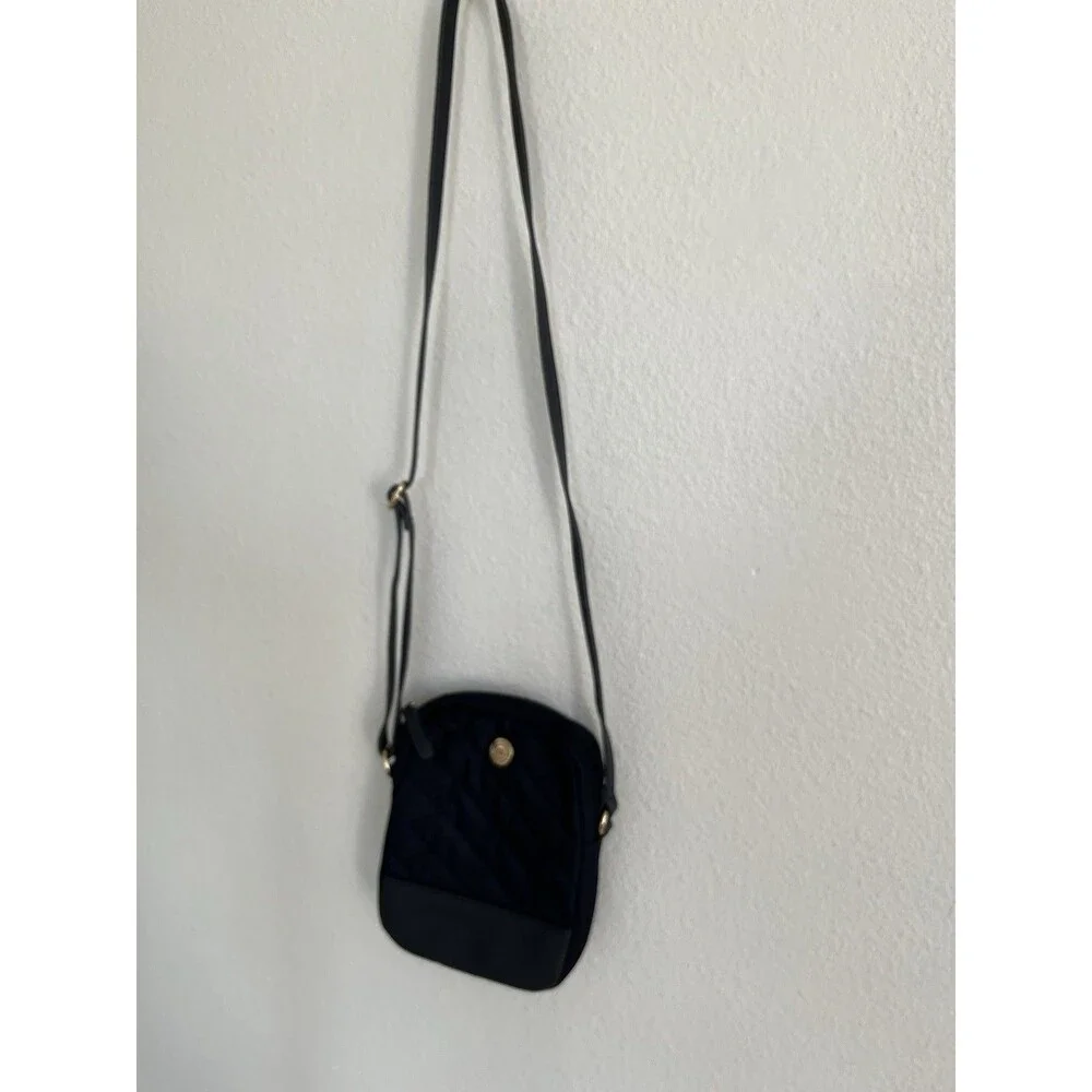 Tommy Hilfiger Womens Mini Crossbody Bag Navy Blue Quilted Travel Essentials